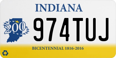IN license plate 974TUJ
