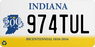 IN license plate 974TUL