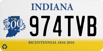 IN license plate 974TVB