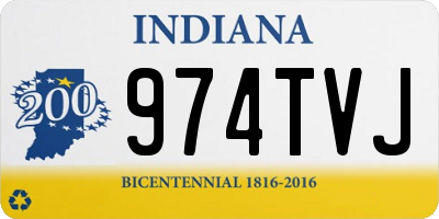 IN license plate 974TVJ
