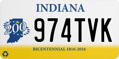 IN license plate 974TVK