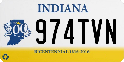 IN license plate 974TVN