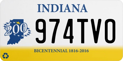 IN license plate 974TVO