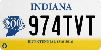 IN license plate 974TVT