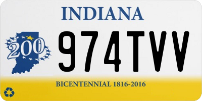 IN license plate 974TVV