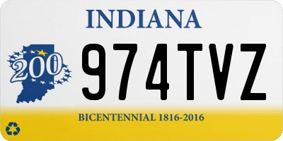 IN license plate 974TVZ