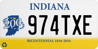 IN license plate 974TXE