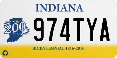 IN license plate 974TYA