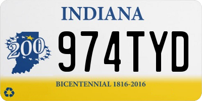 IN license plate 974TYD