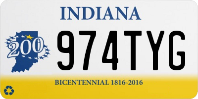 IN license plate 974TYG