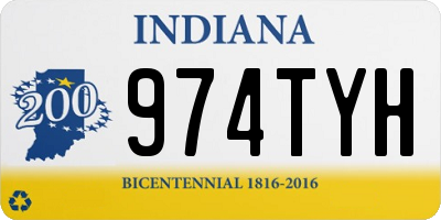 IN license plate 974TYH