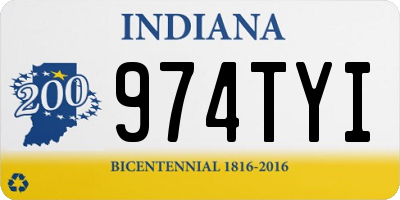 IN license plate 974TYI