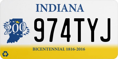 IN license plate 974TYJ