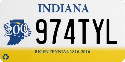 IN license plate 974TYL