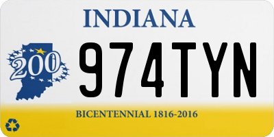 IN license plate 974TYN