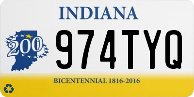 IN license plate 974TYQ