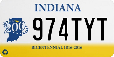 IN license plate 974TYT
