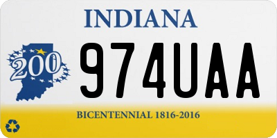 IN license plate 974UAA