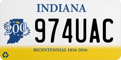 IN license plate 974UAC