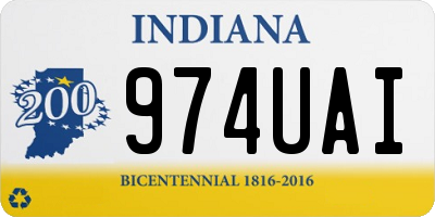 IN license plate 974UAI