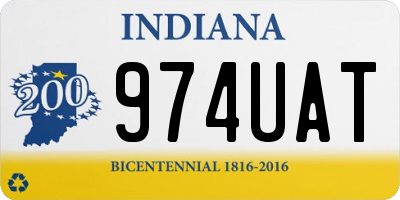 IN license plate 974UAT