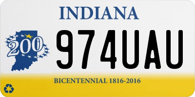 IN license plate 974UAU