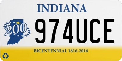 IN license plate 974UCE
