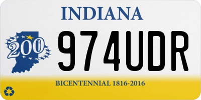 IN license plate 974UDR