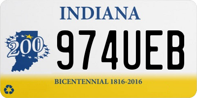 IN license plate 974UEB