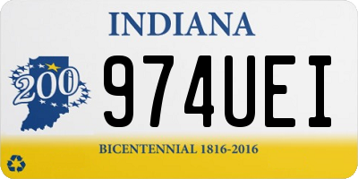 IN license plate 974UEI