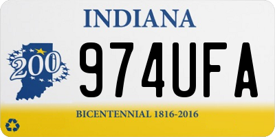 IN license plate 974UFA