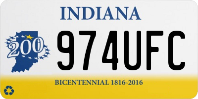 IN license plate 974UFC