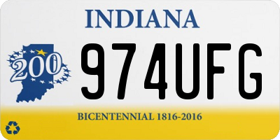 IN license plate 974UFG