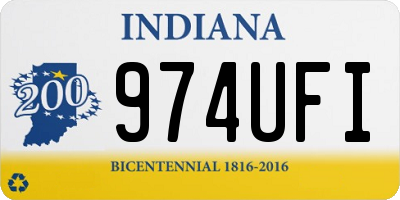 IN license plate 974UFI