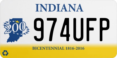 IN license plate 974UFP