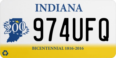 IN license plate 974UFQ