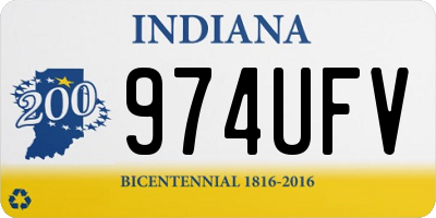 IN license plate 974UFV