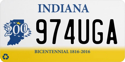IN license plate 974UGA