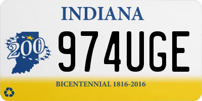 IN license plate 974UGE