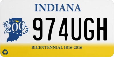 IN license plate 974UGH