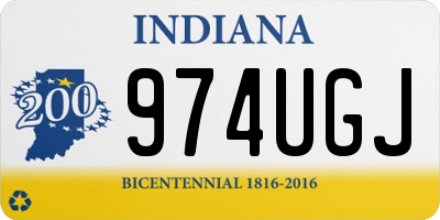 IN license plate 974UGJ
