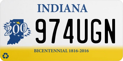 IN license plate 974UGN