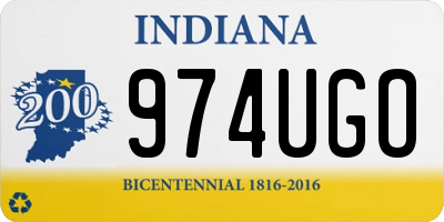IN license plate 974UGO