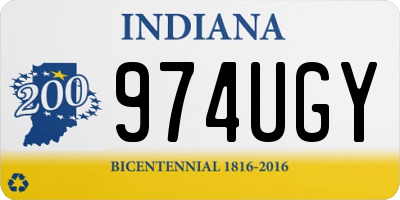 IN license plate 974UGY