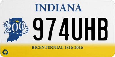 IN license plate 974UHB