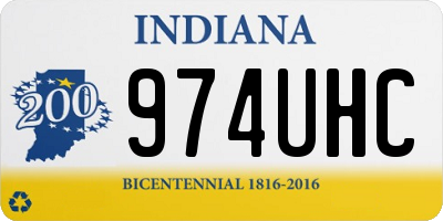 IN license plate 974UHC