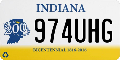 IN license plate 974UHG