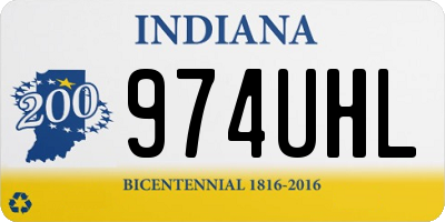 IN license plate 974UHL