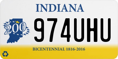 IN license plate 974UHU