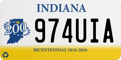 IN license plate 974UIA